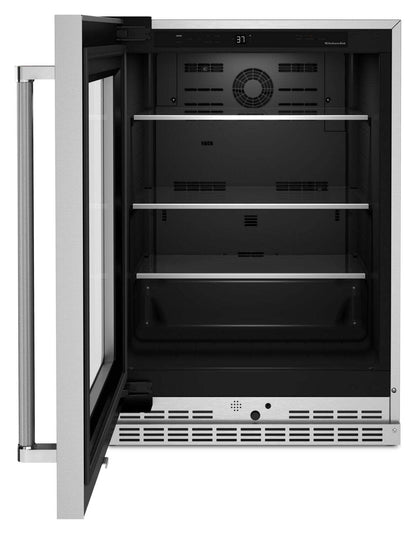 Réfrigérateur KitchenAid de 24 po et de 5,2 pi³ sous le comptoir - acier inoxydable - KURL314KSS | KitchenAid 24 5.2 Cu. Ft. Undercounter Refrigerator - Stainless Steel - KURL314KSS