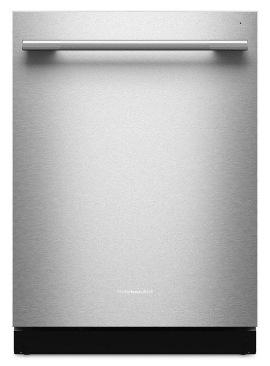 Lave-vaisselle KitchenAid de 24 po et de 44 dBA avec troisième panier 360° Max JetsMC - acier inoxydable PrintShieldMC - KDTS424SPS
