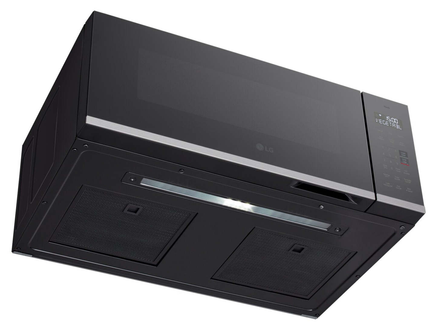 LG 1,3 Cu. Fort. Four à micro-ondes intelligent à profil bas - MVEF1323F | Quatre à micro-ondes à hotte intégrée intelligente à profil bas LG de 1,3 pi3 - MVEF1323F | MVEF132F