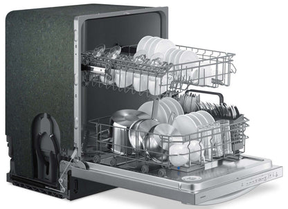 Samsung Lave-vaisselle encastrable à commande supérieure de 24, 53 dBA avec cuve hybride - DW80CG4021SRAA | Lave-vaisselle encastré Samsung à 53 dBA de 24 po avec commandes sur le dessus et cuve hybride - DW8…