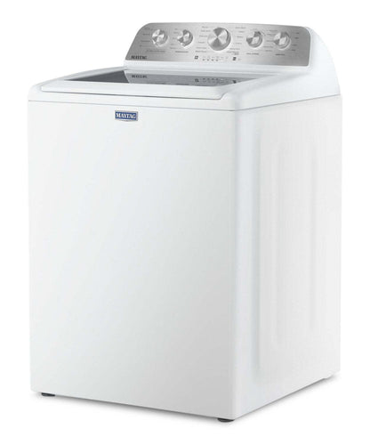 Maytag 5,4 pi³ Laveuse à chargement par le haut avec agitateur et 7,0 pi³ Sécheuse électrique Pet Pro – blanche - MATL56WW | Laveuse à chargement par le haut de 5,4 pi³ et sécheuse électrique Animal Pet Pro de 7,0 pi³ de Maytag - blanches - MATL56WW