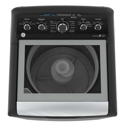 Laveuse GE à chargement par le haut de 4,9 pi³ avec agitateur - gris diamant - GTW491BMRDG | GE 4.9 Cu. Ft. Top Load Agitator Washer - Diamond Grey - GTW491BMRDG