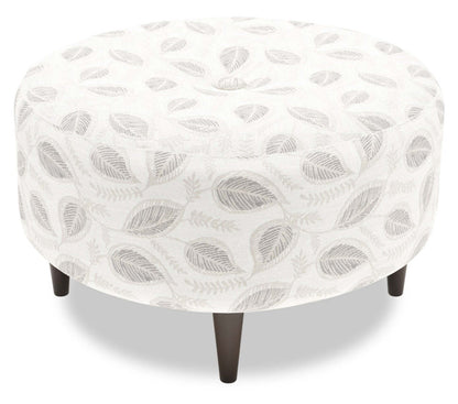 Fabriqué au Canada Sofa Lab personnalisable Pouf en tissu The Curve 31 - Prairie multicolore | Pouf The Curve de Sofa Lab de 31 po fabriqué au Canada en tissu - Prairie multicolore | CURV1148