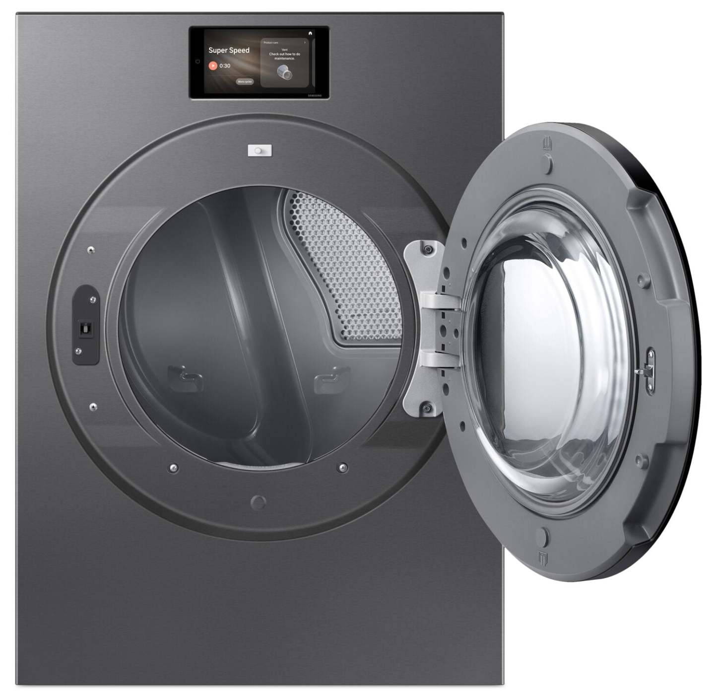 Samsung Bespoke 7,6 pi3 Sécheuse électrique avec IA Opti Dry - Acier foncé - DV90F53AESAC | Sécheuse électrique Bespoke de Samsung de 7,6 pi3 avec fonction intelligente IA OptiDry - acier foncé - DV90F53AESAC