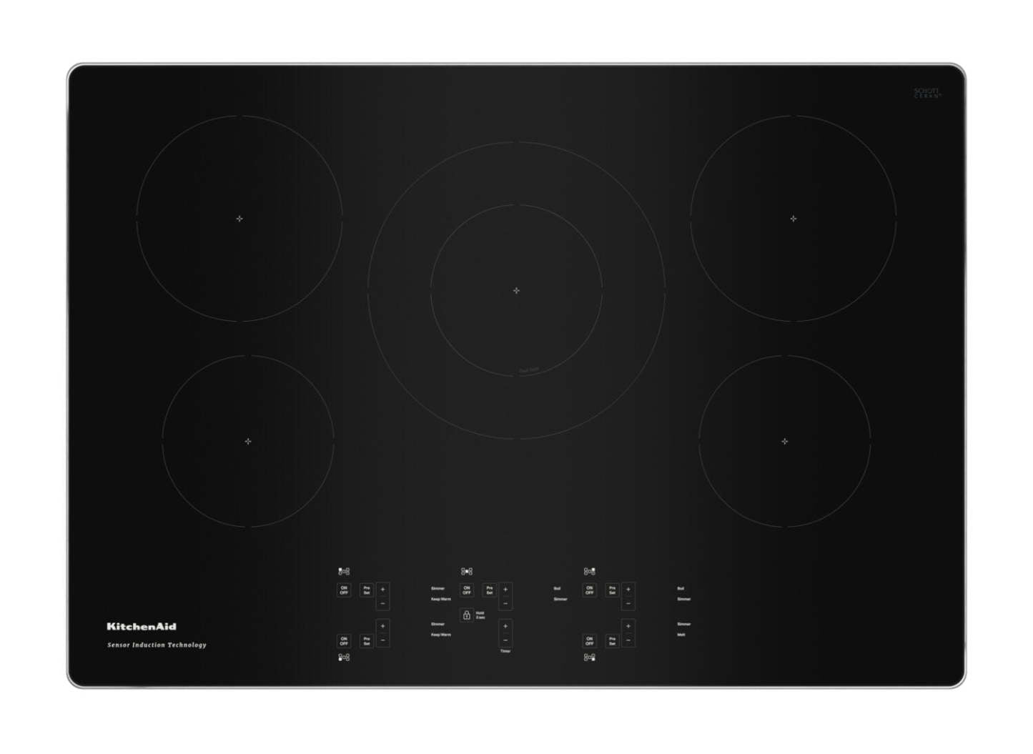 KitchenAid 30 5-Element Induction Cooktop - Stainless Steel - KCIG550JSS | Plaque de cuisson à induction KitchenAid de 30 po à 5 éléments - acier inoxydable - KCIG550JSS