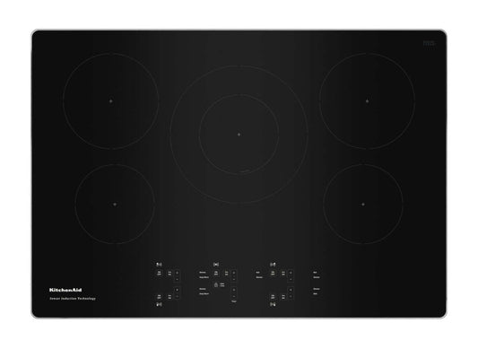 KitchenAid 30 5-Element Induction Cooktop - Stainless Steel - KCIG550JSS | Plaque de cuisson à induction KitchenAid de 30 po à 5 éléments - acier inoxydable - KCIG550JSS