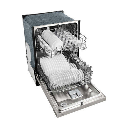 Lave-vaisselle Midea 24 à commande frontale avec éclairage intérieur - MDF24P2BST | Lave-vaisselle Midea de 24 po avec commandes à l'avant et éclairage intérieur - MDF24P2BST | MDF24P2T