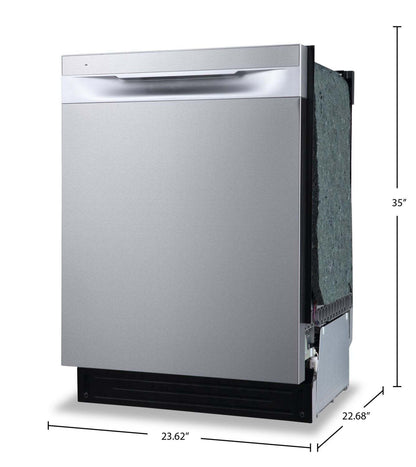 Frigidaire 24 49 dBA Top-Control Dishwasher with DishSense® Technology - Stainless Steel - FDHP4336AS | Lave-vaisselle Frigidaire de 24 po et de 49 dBA avec commandes sur le dessus et technologie DishSenseMC - acier inoxydable - FDHP4336AS | FDHP43AS