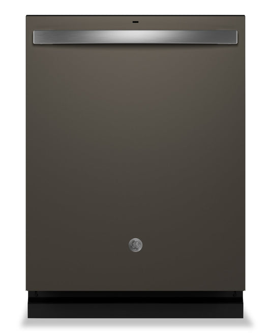 Lave-vaisselle encastré GE de 24 po à 47 dBA avec commandes sur le dessus et technologie de séchage Boost - Ardoise - GDT650SMVES | Lave-vaisselle GE 24 47 dBA à commande supérieure intégrée avec technologie Dry Boost - Ardoise - GDT650SMVES