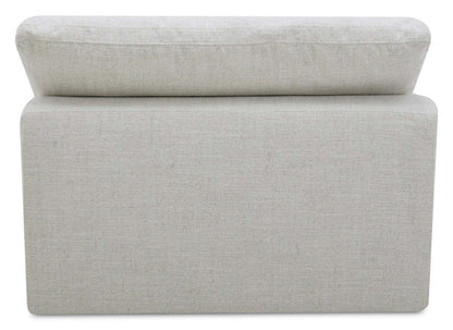 Chaise sans accoudoirs Sky Modular 44 en tissu avec coussins amovibles en plumes - Nathan Wheat | Fauteuil sans accoudoirs modulaire Sky de 44 po en tissu avec coussins amovibles en couette et plumes - blé Nathan