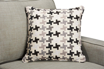 Made in Canada Sawyer 57 Linen-Look Fabric Loveseat with Reversible Cushions and Accent Pillows - Light Grey | Causeuse Sawyer de 57 po fabriquée au Canada en tissu d’apparence lin avec coussins réversibles et coussins décoratifs - gris clair