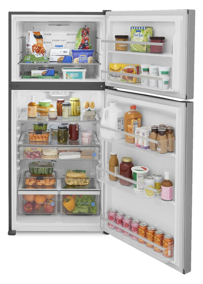 Réfrigérateur Frigidaire de 30 20 pi³ et de congélateur supérieur - acier inoxydable résistant aux traces de doigts - GRTE2055AF | Frigidaire 30 20 Cu. Ft. Top Freezer Refrigerator – Fingerprint Resistant Stainless Steel - GRTE2055AF