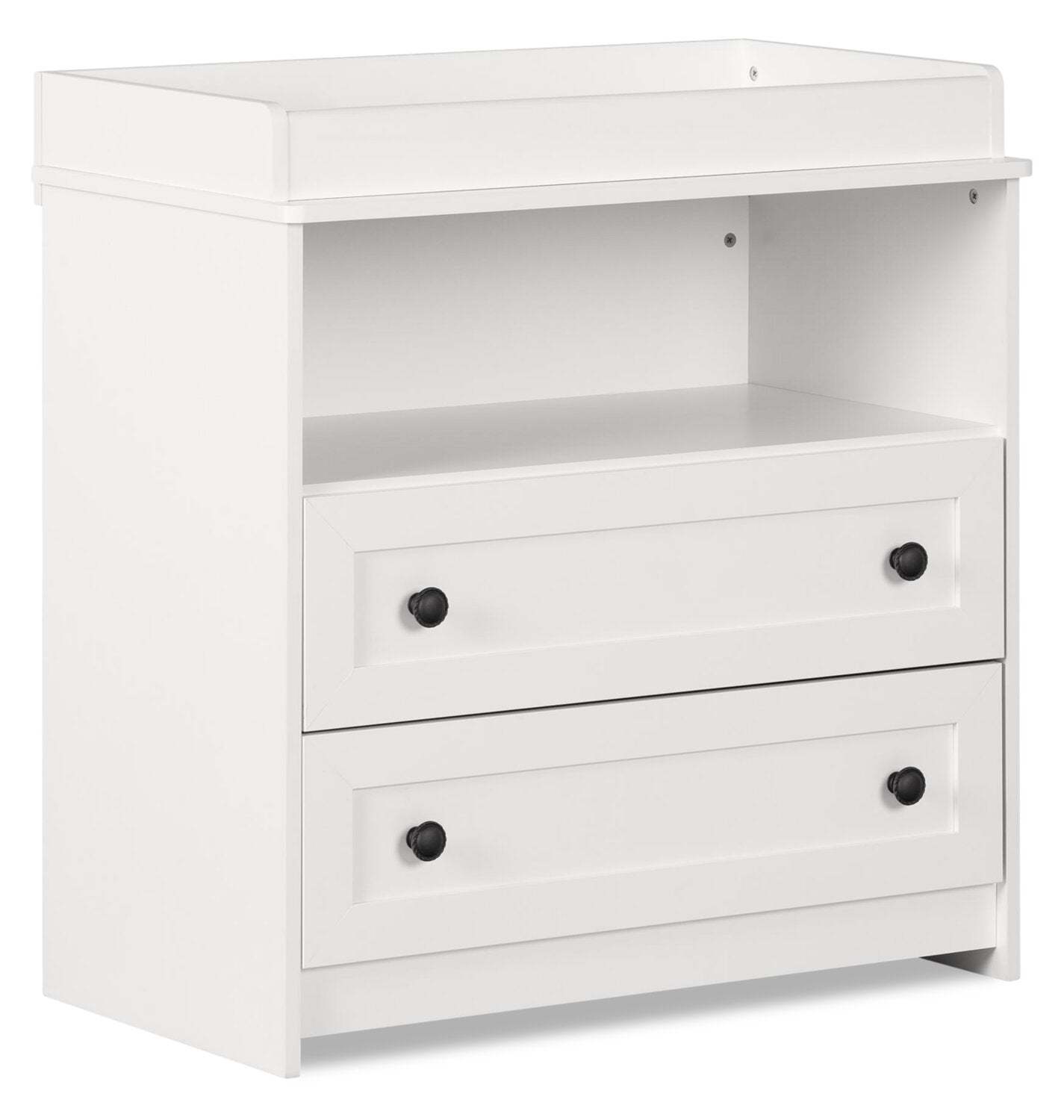 Table à langer Ivy avec tiroirs de rangement - Blanc | Table à langer Ivy pour bébé avec tiroirs de rangement - blanche