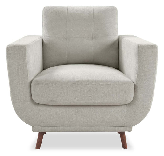 Cosmo 34 Fabric Chair with Tufted Back Cushion - Grey | Fauteuil Cosmo de 34 po en tissu avec coussin de dossier capitonné - gris