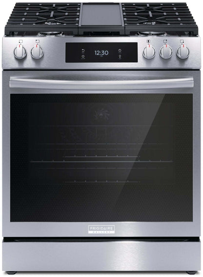 Cuisinière à gaz Frigidaire Gallery de 6 pi³ avec convection totale et friture à air - acier inoxydable résistant aux taches…