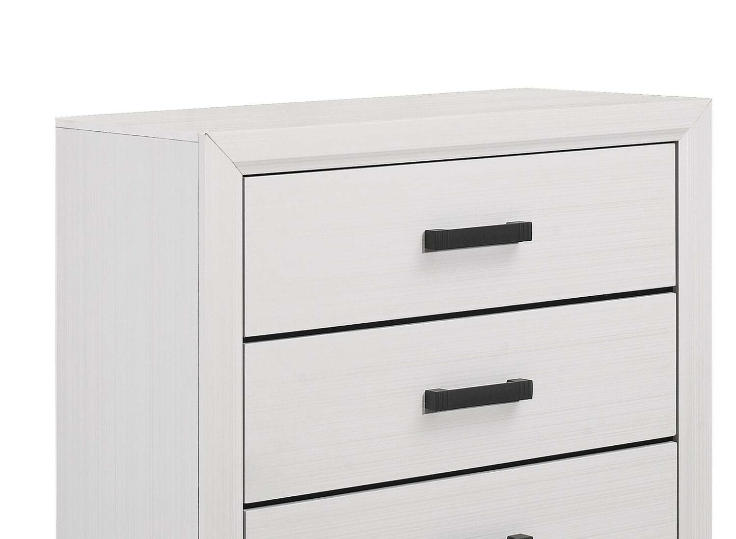 Commode de chambre Kate, 5 tiroirs, 31,1 L x 50,4 H - Blanc | Commode verticale Kate de 31,1 po (L) x 50,4 po (H) à 5 tiroirs pour la chambre à coucher - blanche