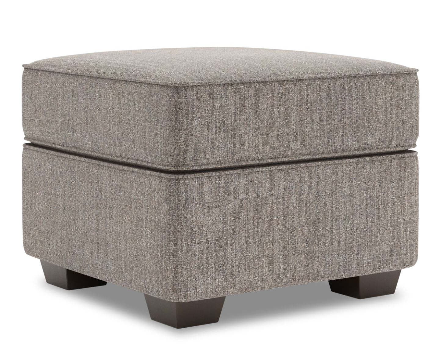 Fabriqué au Canada Canapé personnalisable Lab Roll 24 poufs en tissu d'apparence lin - Luna gris fumée | Pouf Roll de Sofa Lab de 24 po fabriqué au Canada en tissu d'apparence lin - gris Luna Smoke | RO802391