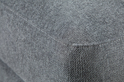 Scott Living Evolve Modular 39.5 Linen-Look Fabric Storage Ottoman with Feather Down Cushion - Charcoal Grey | Pouf de rangement modulaire Evolve de Scott Living de 39,5 po en tissu d’apparence lin avec coussin en duvet et plumes - gris anthracite