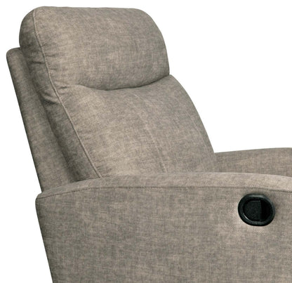 Jeffry 30.3 Fauteuil inclinable pivotant et coulissant en tissu velours - Beige pierre | Fauteuil pivotant, coulissant et inclinable Jeffry de 30,3 po en tissu de velours - beige pierre