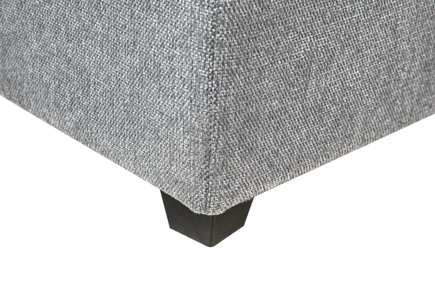 Sofa sectionnel modulaire Evolve de Scott Living 4 pièces en tissu d’apparence lin avec coussins en duvet et plumes - gris