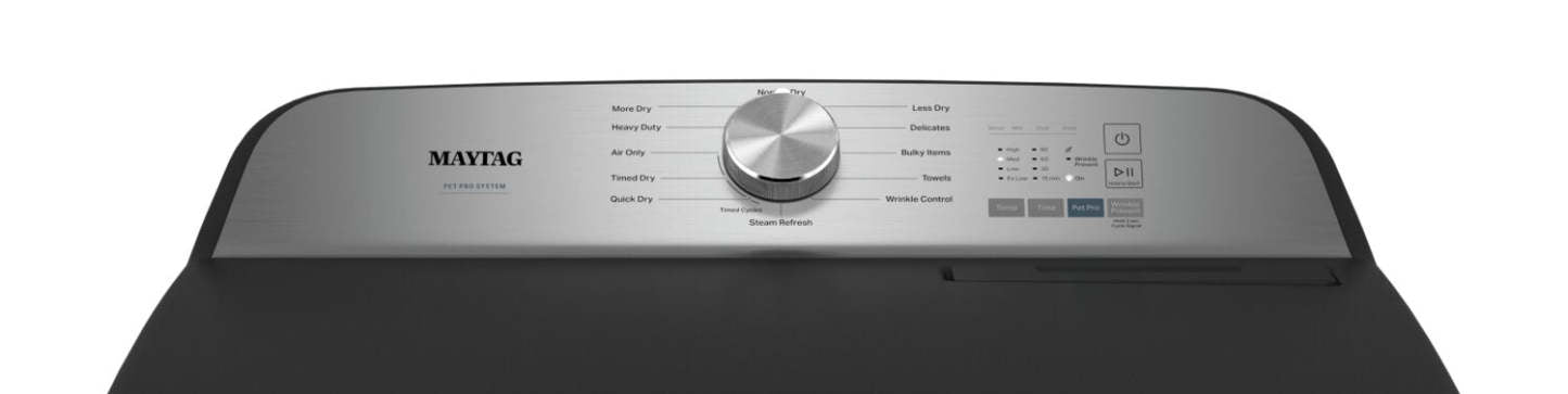 Maytag 7 Cu. Ft. Pet Pro Gas Dryer - Volcano Black - MGD6500MBK | Sécheuse à gaz Maytag Pet Pro de 7 pi³ - noir volcan - MGD6500MBK