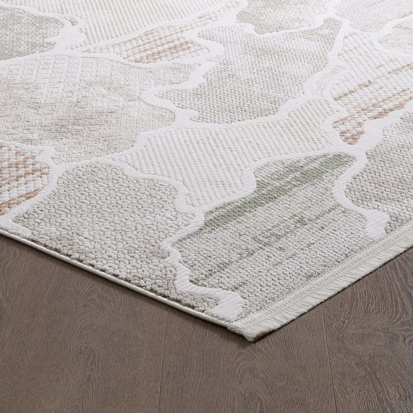 Tapis multicolore Cove Waves – 6'7 x 9'6 | Carpette Cove multicolore à motif de vagues - 6 pi 7 po x 9 pi 6 po