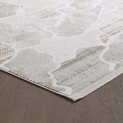 Tapis multicolore Cove Waves – 6'7 x 9'6 | Carpette Cove multicolore à motif de vagues - 6 pi 7 po x 9 pi 6 po