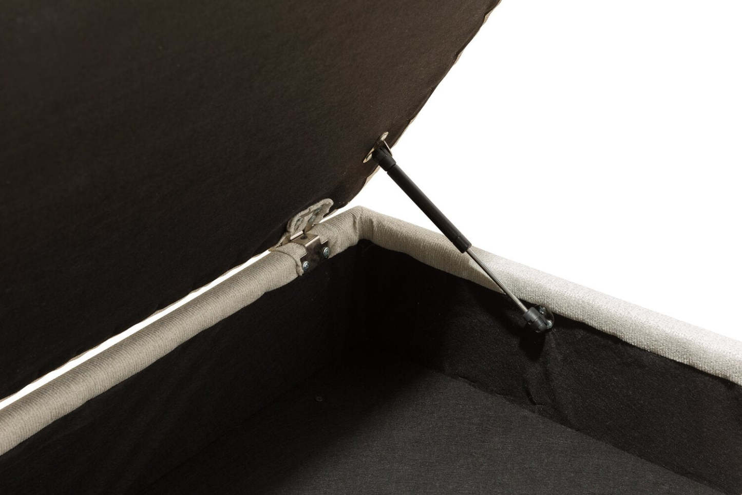 Made in Canada Scarlett 26 Chenille Fabric Ottoman - Ecru Beige | Pouf Scarlett de 26 po fabriqué au Canada en tissu de chenille - beige écru