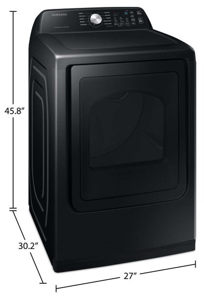 Samsung 7.4 Cu. Ft. Electric Dryer - Black Stainless Steel - DVE47CG3500VAC | Sécheuse électrique Samsung de 7,4 pi³ - acier inoxydable noir - DVE47CG3500VAC