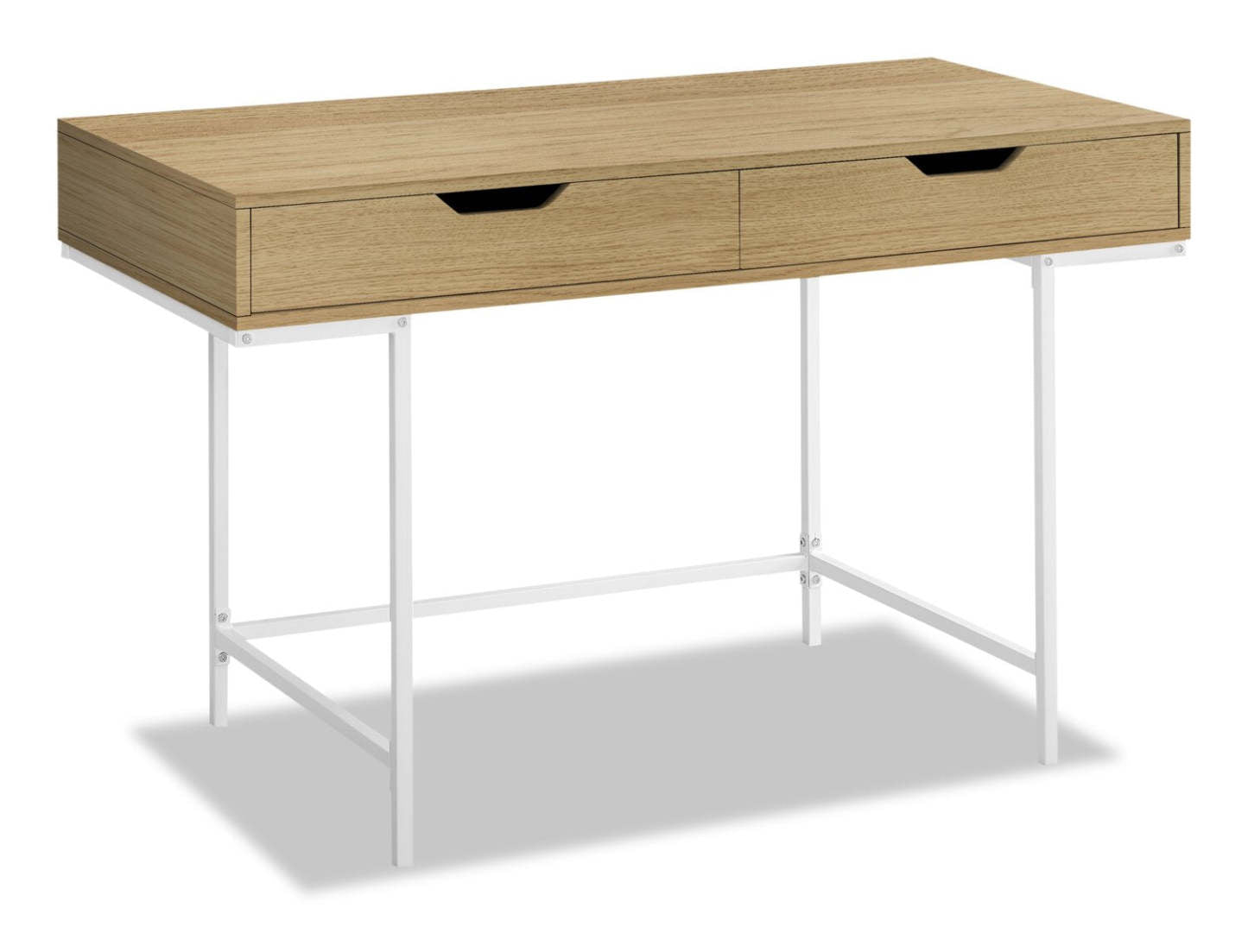 Bureau Butler 47.25 avec 2 tiroirs - Naturel|Bureau Butler de 47,25 po à 2 tiroirs - naturel