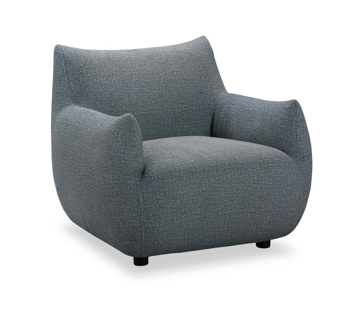 Luna 35.4 Fabric Accent Chair - Grey | Fauteuil d’appoint Luna 35,4 po en tissu - gris
