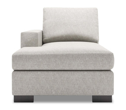 Sofa Lab Track LAF Chaise - Luxe Argent | Fauteuil long de droite Track de la collection Sofa Lab - Luxe Argent | TR242793