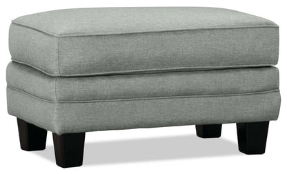 Made in Canada Tula 35 Fabric Ottoman - Mist Grey | Pouf Tula de 35 po fabriqué au Canada en tissu - gris brume