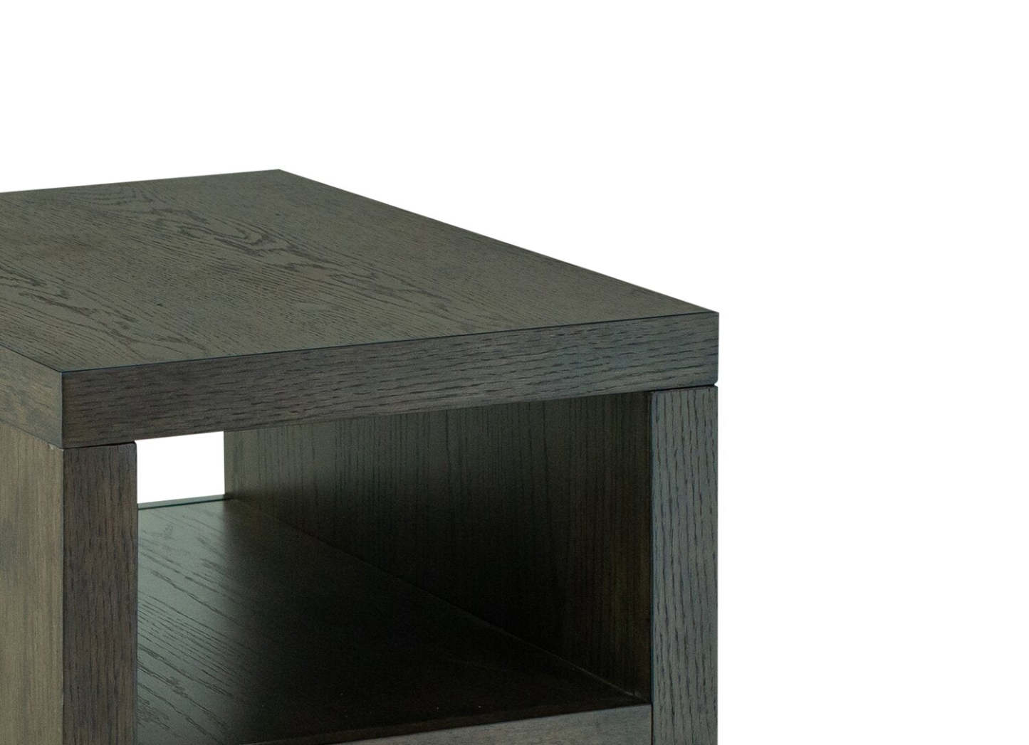 Table de fauteuil moderne Hatfield de 18 po en bois massif - brun champêtre