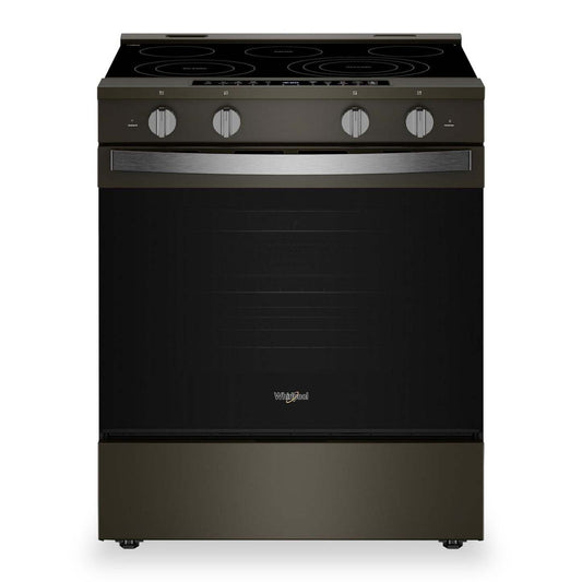 Cuisinière électrique Whirlpool de 5,3 pi3 avec friture à air et revêtement WipeCleanMC - acier inoxydable noir - YWSES7530RV | Whirlpool 5.3 Cu. Ft. Electric Range with Air Fry and WipeClean™ Coating - Black Stainless Steel - YWSES7530RV | YWSES75V