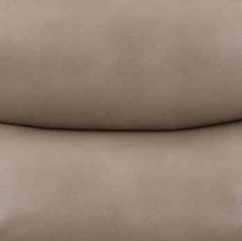 Fauteuil berçant et pivotant à inclinaison électrique Quinn de Cindy Crawford Home de 31 po en tissu d’apparence cuir - taupe