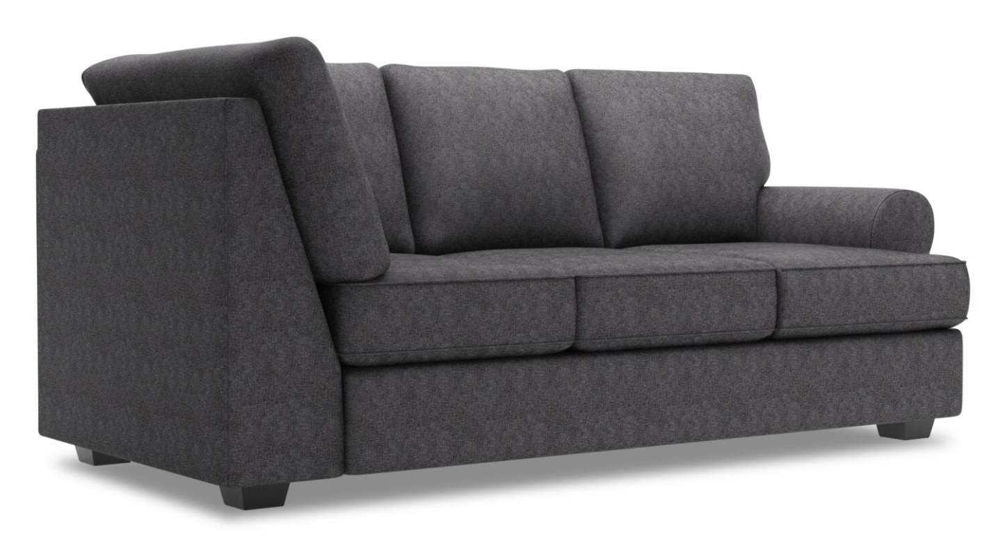 Sofa Lab Roll RAF Sofa Return - Charbon de luxe | Sofa de droite pour rallonge Roll de la collection Sofa Lab - Charbon de luxe | RO162993