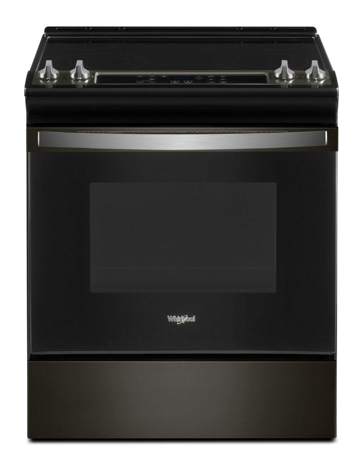 Cuisinière électrique Whirlpool de 4,8 pi³ avec nettoyage automatique - acier inoxydable noir - YWEE515S0LV