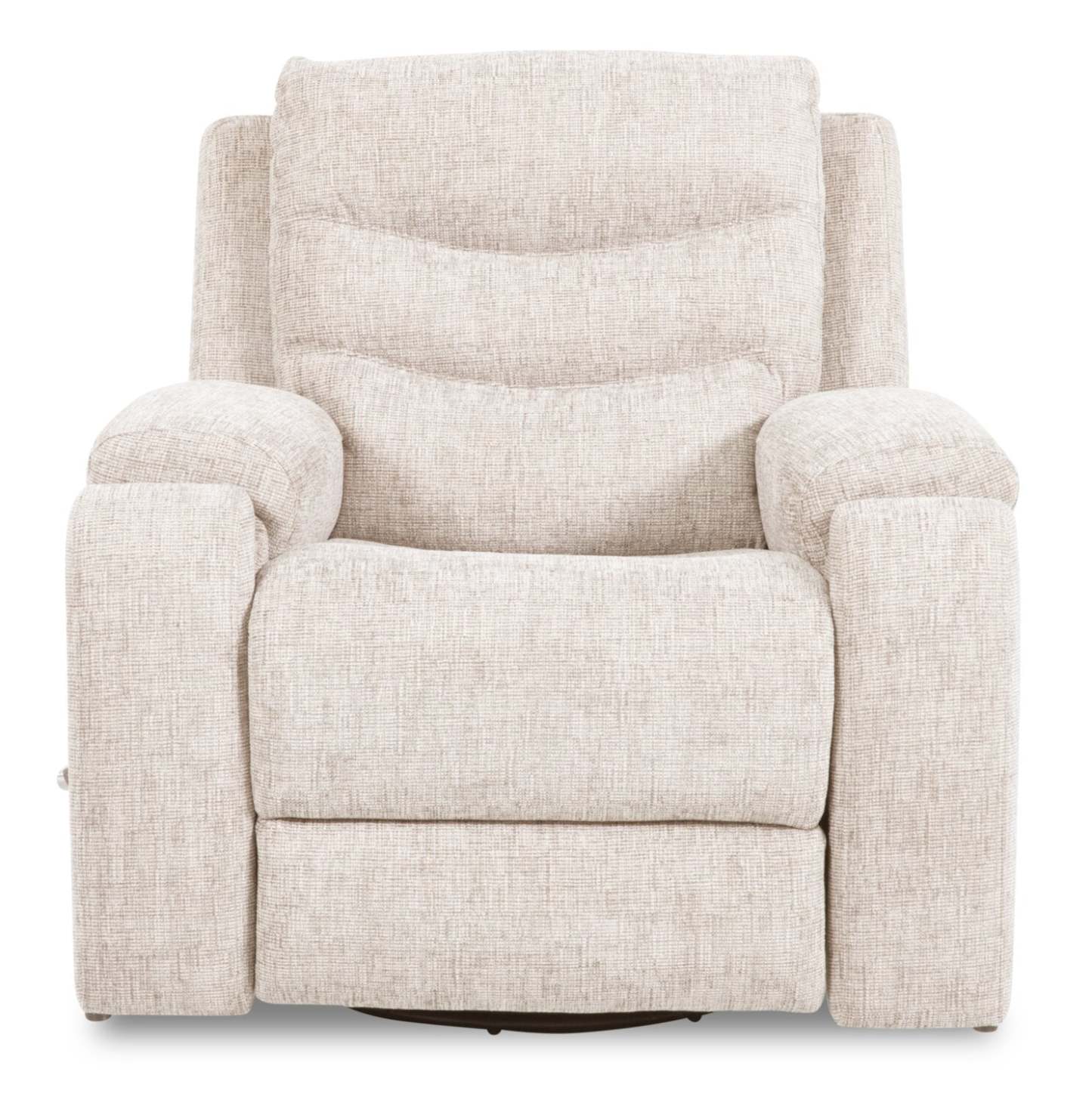 Fauteuil coulissant inclinable Hudson de 40 po en tissu chenille avec 2 porte-gobelets - taupe