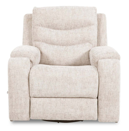 Fauteuil coulissant inclinable Hudson de 40 po en tissu chenille avec 2 porte-gobelets - taupe