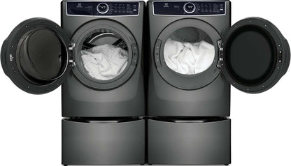 Electrolux 5.2 Cu. Ft. Front-Load Washer and 8 Cu. Ft. Gas Dryer - Titanium | Laveuse à chargement frontal de 5,2 pi³ et sécheuse à gaz de 8 pi³ - Titane | ELFL763G