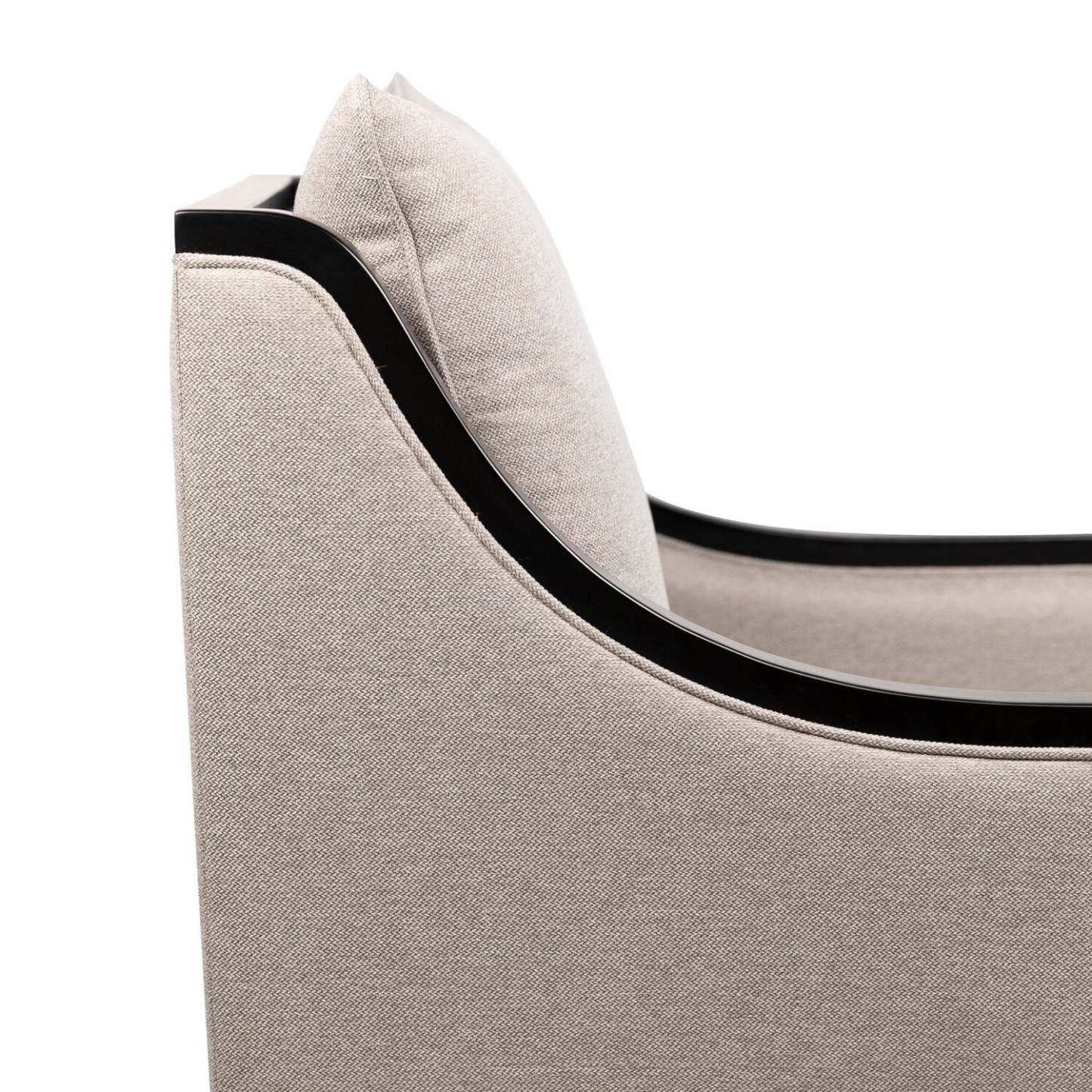 Posh 28.14 Fabric Accent Chair with Removable Back and Seat Cushions and Wood Legs - Beige | Fauteuil d’appoint Posh de 28,14 po en tissu avec coussins de dossier et de siège amovibles et pattes en bois - beige