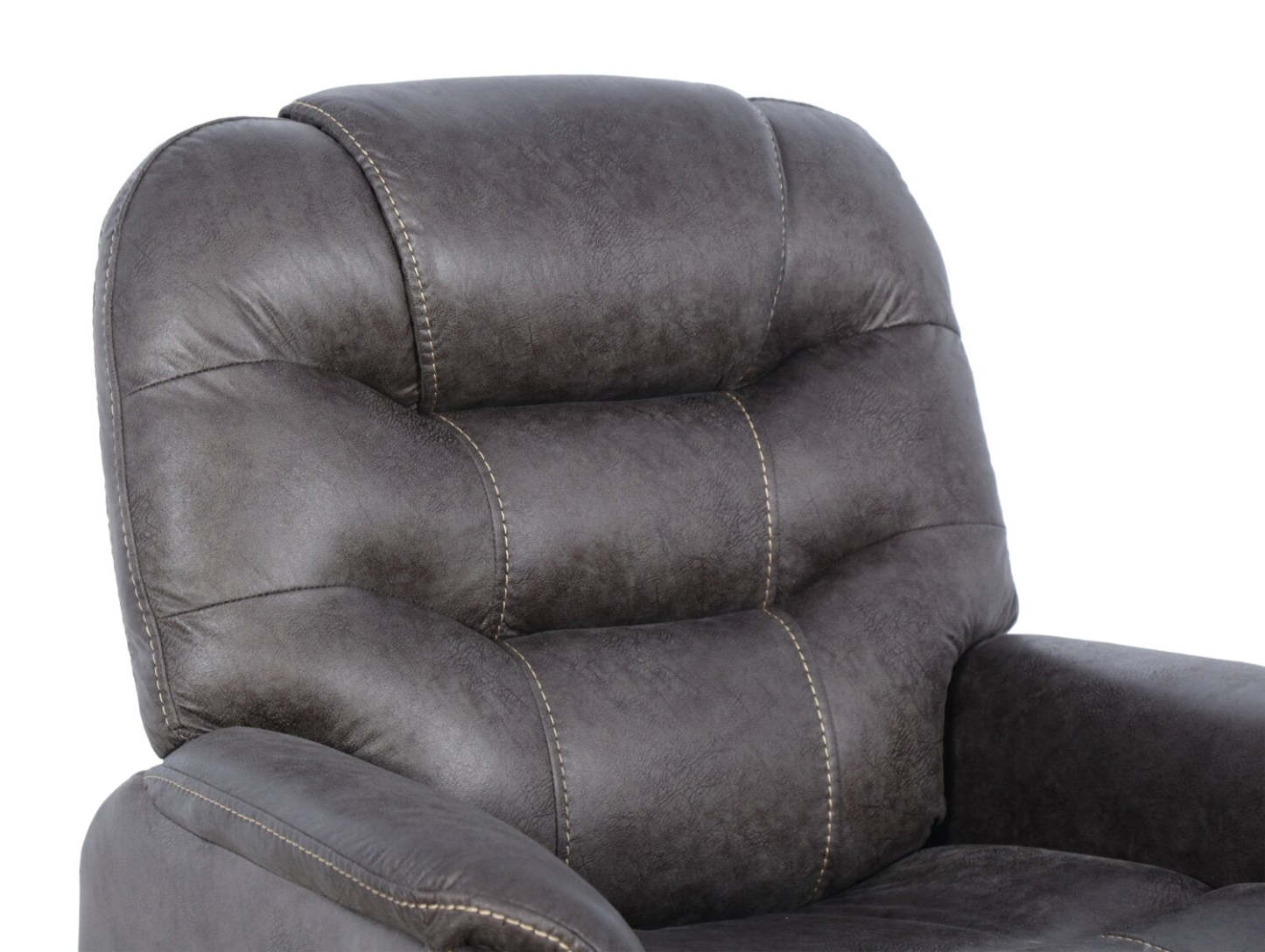 Fauteuil inclinable à relevage électrique Landon 34 en microfibre - Gris | Fauteuil inclinable électrique Landon de 34 po en microfibre - gris