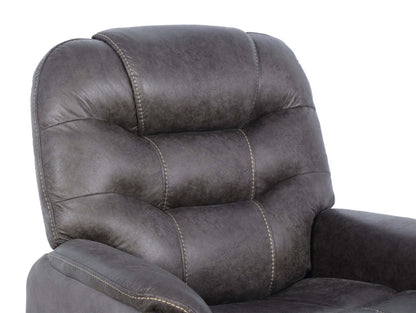 Fauteuil inclinable à relevage électrique Landon 34 en microfibre - Gris | Fauteuil inclinable électrique Landon de 34 po en microfibre - gris