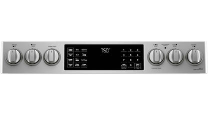 Cuisinière intelligente électrique Café de 6,7 pi³ avec convection européenne véritable - acier inoxydable - CCES750P2MS1