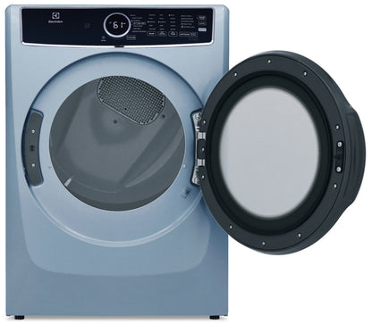 Sécheuse électrique Electrolux de 8 pi³ avec vapeur - bleu glacier - superposable - ELFE743CAG | Electrolux 8 Cu. Fort. Sécheuse électrique à vapeur - Bleu glacier - Empilable - ELFE743CAG