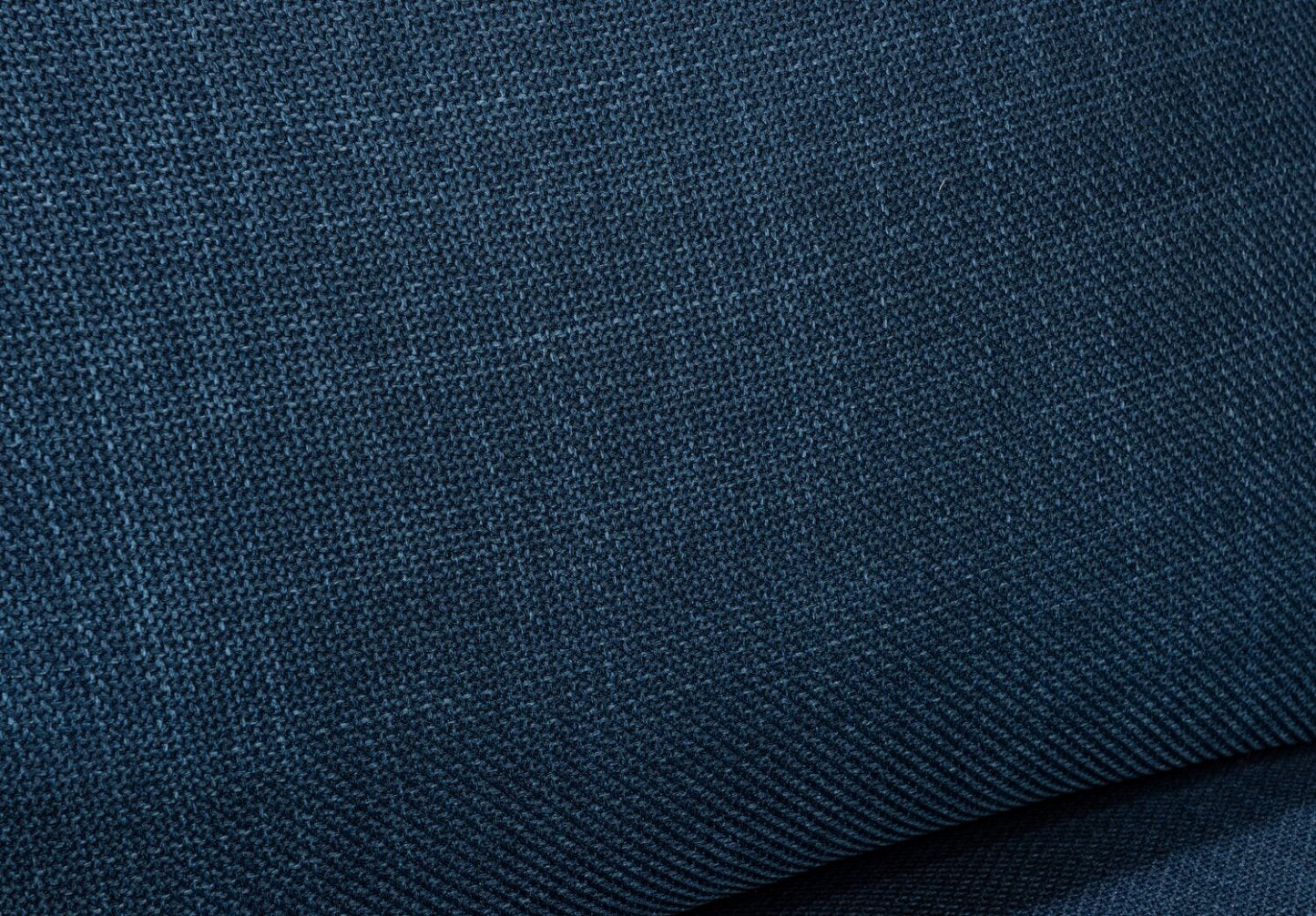 Fauteuil River de 40,1 po en tissu d'apparence lin avec base et pattes en bois - bleu