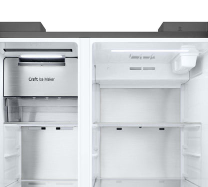 LG 36 27 Cu. Ft Side by Side Refrigerator - Fingerprint Resistant Stainless Steel - LL27T3530S  | Réfrigérateur LG de 27 pi3 et de 36 po à compartiments juxtaposés - acier inoxydable résistant aux traces de doigts - LL27T3530S