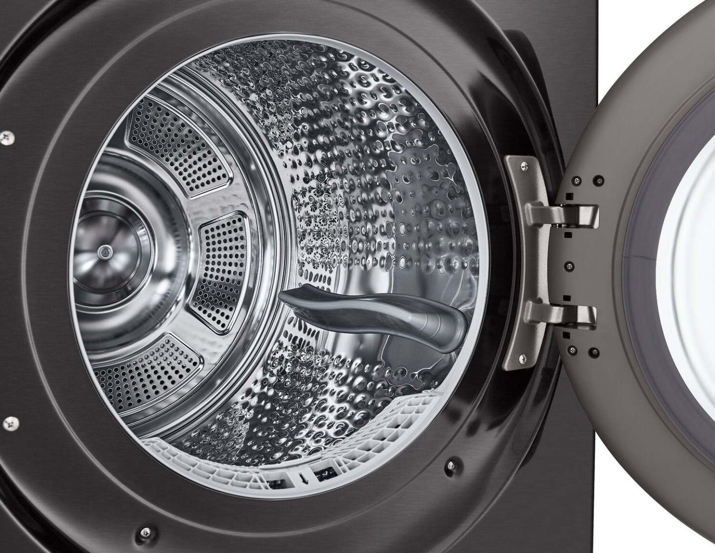 LG 7,8 pi³ Sécheuse à pompe à chaleur - acier noir - empilable - DLHC6702B | LG 7,8 Cu. Fort. Sécheuse à pompe à chaleur - Acier noir - Empilable - DLHC6702B