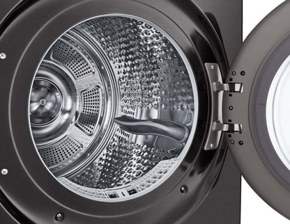 LG 7,8 pi³ Sécheuse à pompe à chaleur - acier noir - empilable - DLHC6702B | LG 7,8 Cu. Fort. Sécheuse à pompe à chaleur - Acier noir - Empilable - DLHC6702B